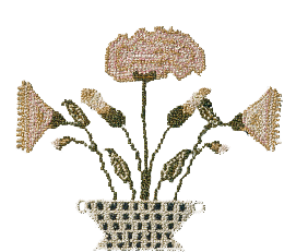 Embroidered flower motif